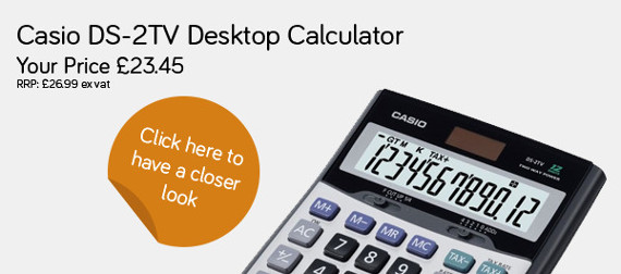 Casio DS-2TV Desktop Calculator